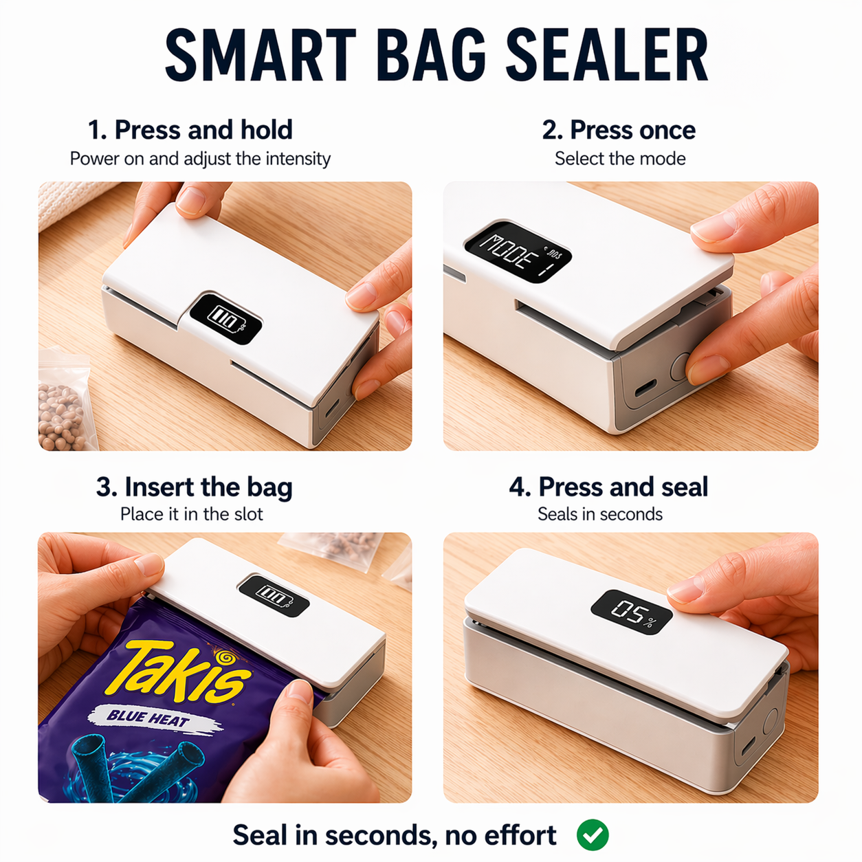SnapFresh™ - Bag Sealer Pro